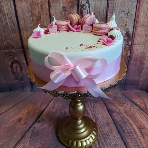 Malinový dort s lesními plody