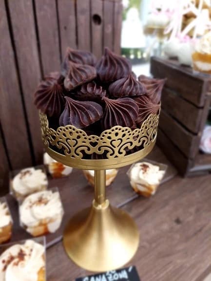 Ganážové pusinky z pravé 70% čokolády