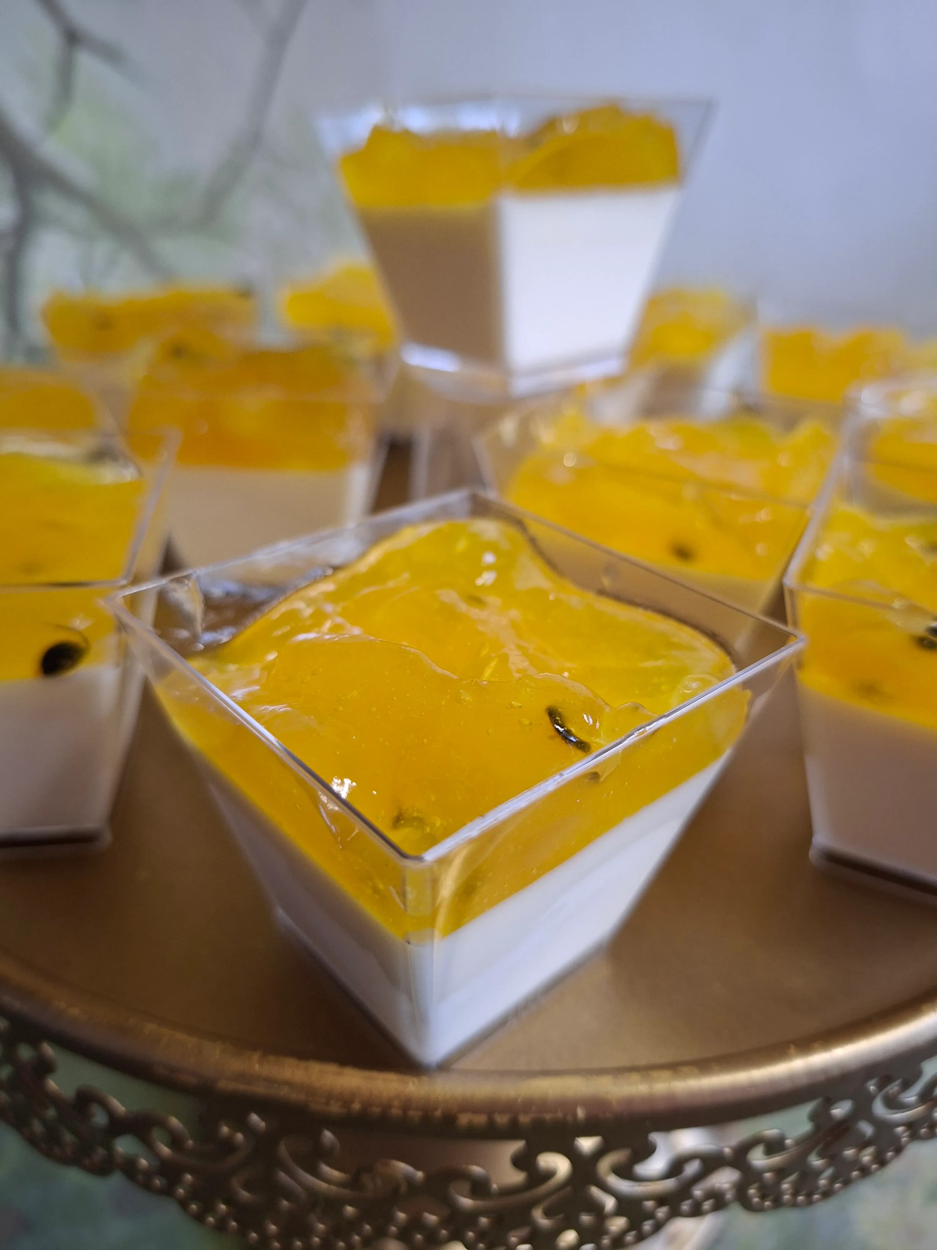 Panna Cotta mango-marakuja