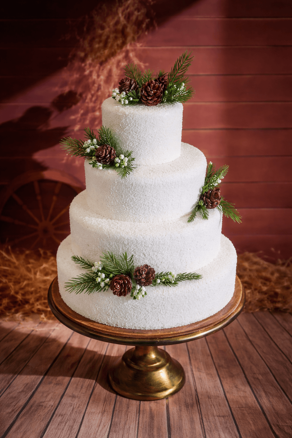 Zasněžený se šiškami